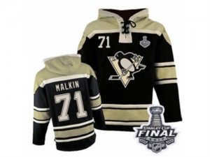 Mens Old Time Hockey Pittsburgh Penguins #71 Evgeni Malkin Authentic Black Sawyer Hoode