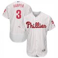 Phillies #3 Bryce Harper White 150th Patch Flexbase Collection