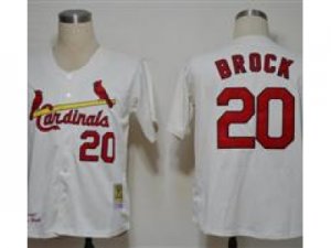 mlb st.louis cardinals #20 Brock white(cool base)