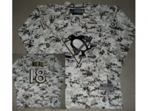 Youth NHL Pittsburgh Penguins #18 James Neal White Camo Jerseys