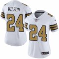 Women's Nike New Orleans Saints #24 Kyle Wilson Limited White Rush NFL Jersey