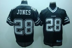 nfl dallas cowboys #28 jones black