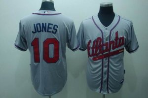 mlb atlanta braves #10 jones grey[cool base]