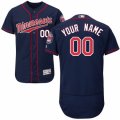 Mens Majestic Minnesota Twins Customized Navy Blue Flexbase Authentic Collection MLB Jersey