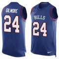 Nike Buffalo Bills #24 Stephon Gilmore Royal Blue Team Color Men Stitched NFL Limited Tank Top Jersey