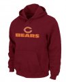 Chicago Bears Sideline Legend Authentic logo Pullover Hoodie RED