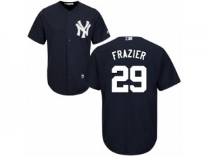 Youth Majestic New York Yankees #29 Todd Frazier Authentic Navy Blue Alternate MLB Jersey