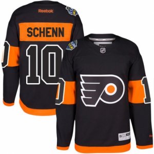 Youth Reebok Philadelphia Flyers #10 Brayden Schenn Authentic Black 2017 Stadium Series NHL Jersey