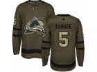 Adidas Colorado Avalanche #5 Rob Ramage Green Salute to Service Stitched NHL Jersey