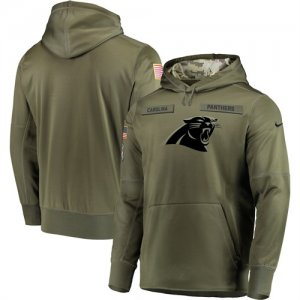 Nike Panthers Olive Salute To Service Mens Pullove Hoodie