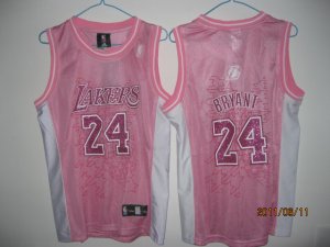 women nba los angeles lakers #24 bryant pink