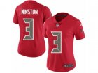 Women Nike Tampa Bay Buccaneers #3 Jameis Winston Limited Red Rush NFL Jersey