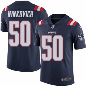 Youth Nike New England Patriots #50 Rob Ninkovich Limited Navy Blue Rush NFL Jersey