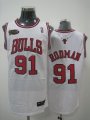 NBA Jerseys Chicago Bulls #91 RODMAN White