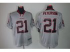 Nike NFL Arizona Cardinals #21 Patrick Peterson Grey Jerseys(Elite Lights Out)