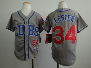 Youth mlb jerseys chicago cubs #34 lester grey