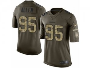 Mens Nike Washington Redskins #95 Jonathan Allen Limited Green Salute to Service NFL Jersey