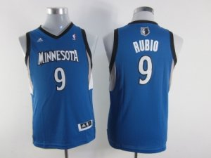 youth nba jerseys minnesota timberwolves #9 rubio blue[revolution 30 swingman]