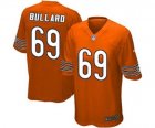 Mens Nike Chicago Bears #69 Jonathan Bullard Game Orange Alternate NFL Jersey