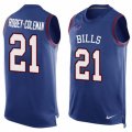 Mens Nike Buffalo Bills #21 Nickell Robey-Coleman Limited Royal Blue Player Name & Number Tank Top NFL Jersey