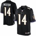 Mens Nike Baltimore Ravens #14 Devin Hester Limited Black Alternate NFL Jersey