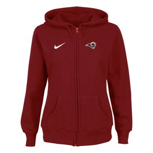 Women NEW St.Louis Rams Ladies Tailgater Full Zip Hoodie red