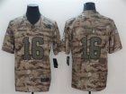 Nike Rams #16 Jared Goff Camo Salute To Service Limited Jersey