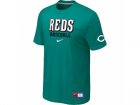 Cincinnati Reds Green Nike Short Sleeve Practice T-Shirt