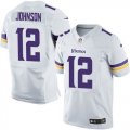 Nike Minnesota Vikings #12 Charles Johnson white Jerseys(Elite)