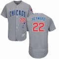 Men's Majestic Chicago Cubs #22 Jason Heyward Grey Flexbase Authentic Collection MLB Jersey