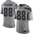 Nike Seattle Seahawks #88 Jimmy Graham Gridiron Gray jerseys(Limited)