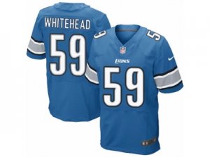 Mens Nike Detroit Lions #59 Tahir Whitehead Elite Light Blue Team Color NFL Jersey
