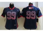 Nike Women Houston Texans #99 Watt Blue Jerseys(Drift Fashion)