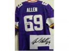 Nike jerseys minnesota vikings #69 allen purple[new Elite signature