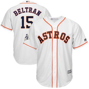 Mens Houston Astros #15 Carlos Beltran White 2017 World Series Bound Cool Base Player Jersey