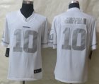 Nike washington redskins #10 robert griffin iii Platinum White Jerseys(Game)