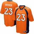 Mens Nike Denver Broncos #23 Devontae Booker Game Orange Team Color NFL Jersey