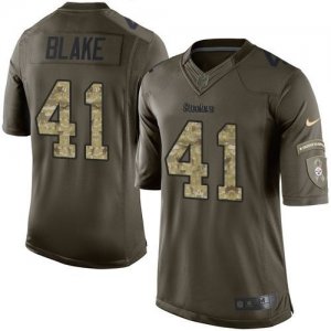 Nike Pittsburgh Steelers #41 Antwon Blake Green Salute to Service Jerseys(Limited)