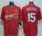 St.Louis Cardinals #15 Randal Grichuk Red New Cool Base Stitched MLB Jersey