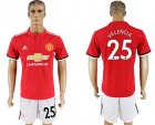 2017-18 Manchester United 25 VALENCIA Home Soccer Jersey