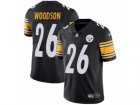 Mens Nike Pittsburgh Steelers #26 Rod Woodson Vapor Untouchable Limited Black Team Color NFL Jersey
