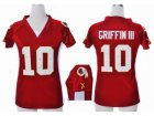 Nike Women Washington Redskins #10 Robert Griffin III red jerseys[draft him ii top]