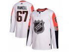 Men Adidas Anaheim Ducks #67 Rickard Rakell White 2018 All-Star Pacific Division Authentic Stitched NHL Jersey