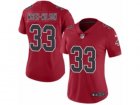 Women Nike Atlanta Falcons #33 Blidi Wreh-Wilson Limited Red Rush NFL Jersey