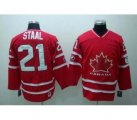 nhl team canada #21 staal 2010 olympic red