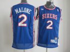 nba philadelphia 76ers #2 malone blue[swingman]