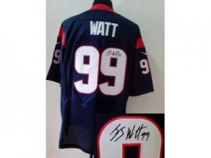 Nike NFL Houston Texans #99 J.J. Watt blue jerseys(signature Elite)