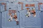 Texas Longhorns 34 Ricky Williams White Portrait Number College Jersey