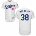 Men's Majestic Los Angeles Dodgers #38 Brandon McCarthy White Flexbase Authentic Collection MLB Jersey