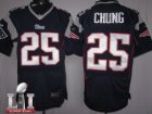 Nike Patriots #25 Patrick Chung blue 2017 Super Bowl LI Elite Jersey